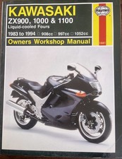 Kawasaki Ninja, ZX900, 1000 & 1100 1983 To 1994 Haynes Workshop Manual No.1681