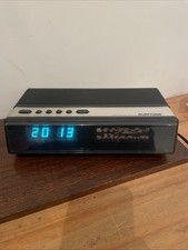 Vintage Auritone 16D8 Digital Clock Radio Alarm Clock 1970s Working Perfect