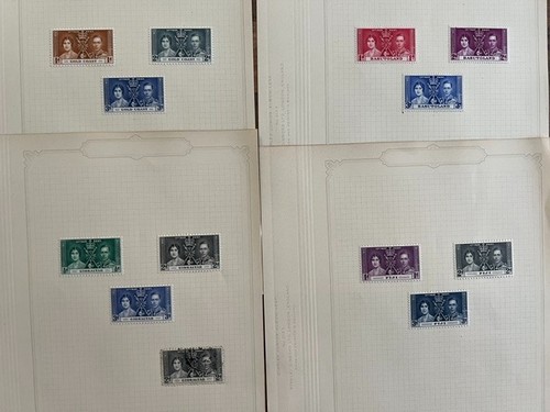 1937 kgvi coronation sets - kgvi, 18