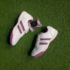 Stuburt Urban 2 Golf Shoes Ladies White/Mulberry UK 7 Leather - Open Box