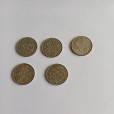 5x British Pre-Decimal Half-Crowns 1947-1967 Lot