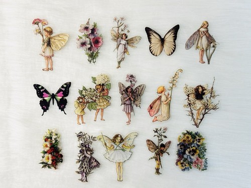 Fairy butterfly stickers - fairy,