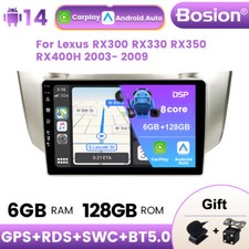 For Lexus RX300 RX330 RX350 RX400H Android14 Car Stereo Carplay GPS SAT NAV DAB+
