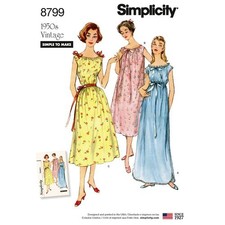SIMPLICITY 8799 1950's MISSES