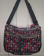 New Casa di Borse Mosa Italy Owl Print/Animal Crossbody Bag /handbag 