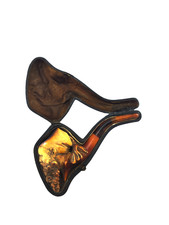 ANTIQUE C.S.B. PARIS BLOCK MEERSCHAUM ZUAVE ESTATE PIPE W/ ORIGINAL CASE