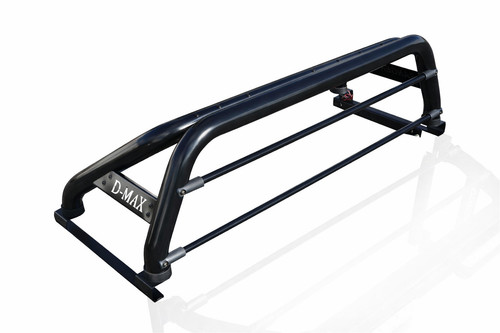 Black stainless roll bar - black, +