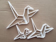 Origami crane paper fold - paper, shape