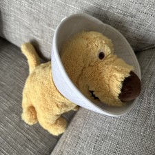 DISNEY PARKS - Dug With Cone Of Shame From UP Plush Soft Toy Pixar Dog Rare