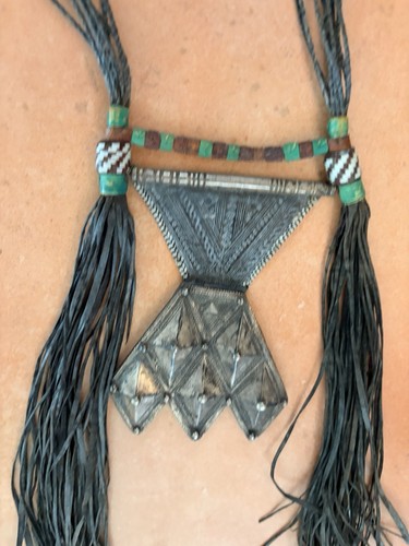 Antique tuareg khomaissa metal - antique,