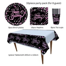 Black pink Happy Birthday