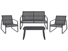 Lounge Set BARREA Steel Black
