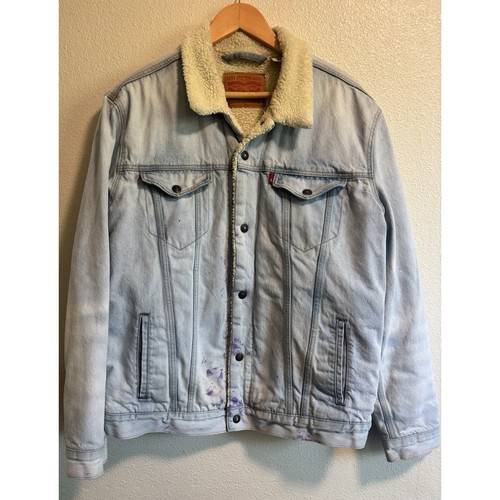 Levis sherpa lined trucker - sherpa,