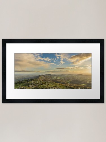 Malvern hills framed art print - hills,