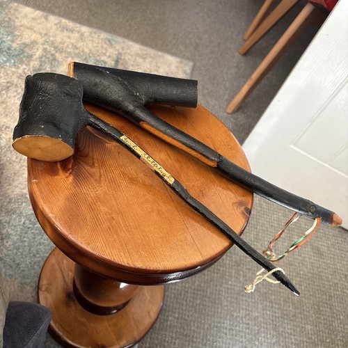 Pair vintage irish shillelagh - pair,