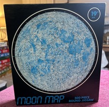 Moon Map 500 Piece Circular/