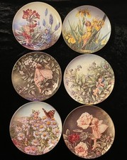 Border Fine Arts Cicely Mary Barker - The Festival Of Flower Fairies Plates x 6