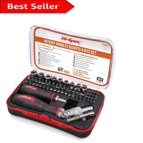61pc hex driver bits socket - bits,