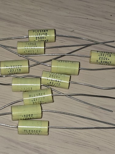 10x 22uf 250v axial - 250v,