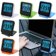 Creative Backlight Folding Travel Clock Number Clock Alarm Clock LED Digital
