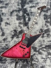 Standard Explorer Electric Guitar Burl Maple Top Mahogany body 