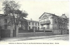 RARE OLD POSTCARD - INSTITUTION OF MADAME PINARD - MONTROUGE - PARIS - C.1912