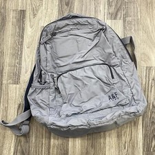 ABERCROMBIE & FITCH Adjustable Strap Lightweight Pockets Grey Unisex Backpack