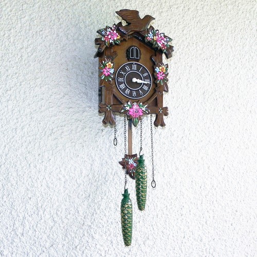 Vintage cuckoo clock with - vintage,