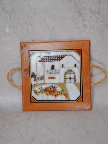 Vintage danish ceramic tile - vintage,