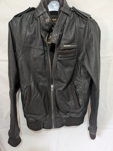 Super dry mens brown - mens, leather
