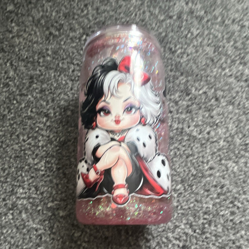 Pink glitter plastic tumbler - glitter,