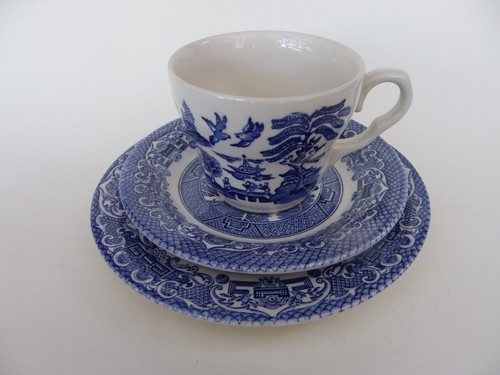 Eit blue white willow - blue,