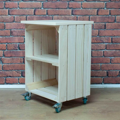 Crate side table - with, top