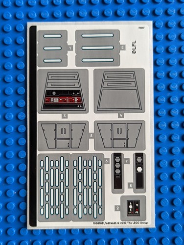 Lego star wars sticker sheet - star,