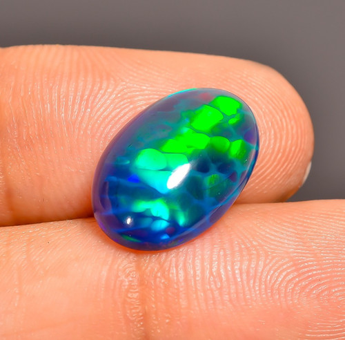 Natural black ethiopian opal - black,