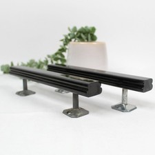 Pair black bakelite pull - bakelite,