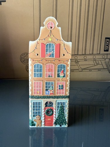 Musical christmas tin decor - musical,