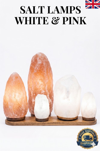 Himalayan salt lamp - lamp, pink