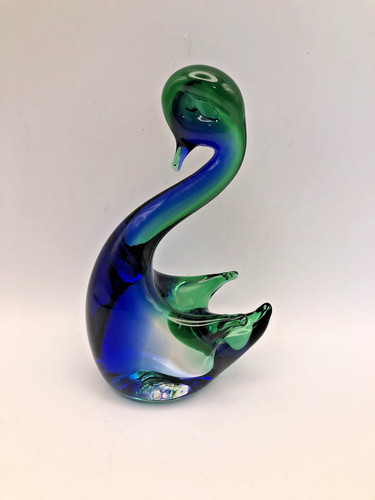 Vintage murano glass swan - vintage,