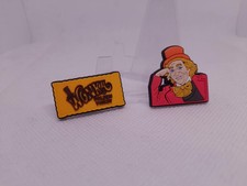 2x Croc Shoes Charms Willy Wonka Golden Ticket Edition