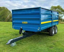 FLEMING TR8 Tipping 8 Tonne Double Dropside Grain Trailer, Twin Axle - New