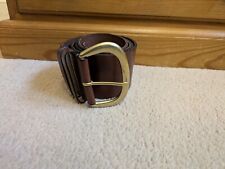 Regent Belt Company Wide Brown Leather Belt Large 