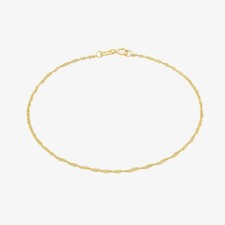9ct yellow gold - 18cm, twisted