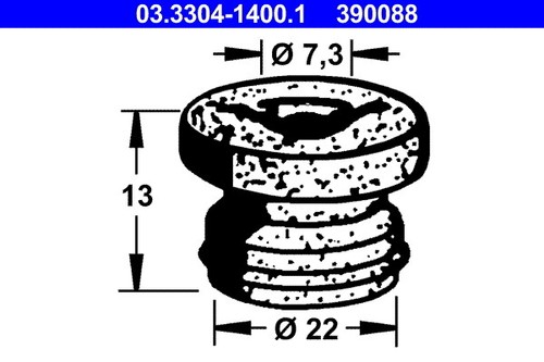 Ate 3304 1400 plug brake - ate,
