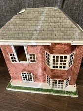 Triang Dolls House No.50 Vintage 1960s Metal Front Wooden Structure Plastic Roof