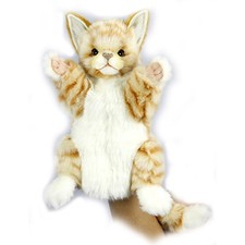 Hansa Realistic Ginger Cat Puppet - Authorised UK Stockist
