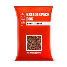 Breederpack Complete Dry Working Dog Food Crunchy Nuggets Meal Nutrition 15 kg