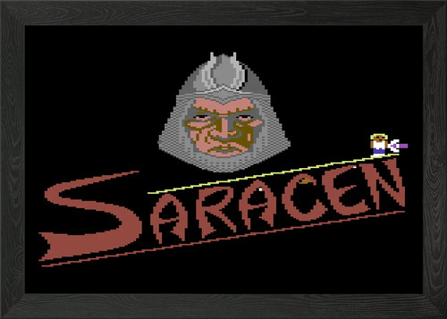 Saracen framed wall art poster - saracen,