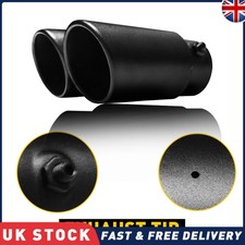 Black Car Dual Exhaust Pipe