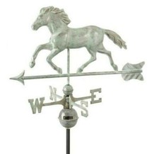 Large horse copper verdigris - large,